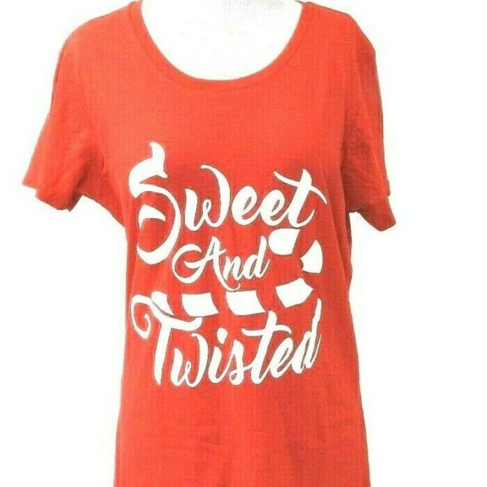Womens Sweet And Twisted T-shirt  Christmas